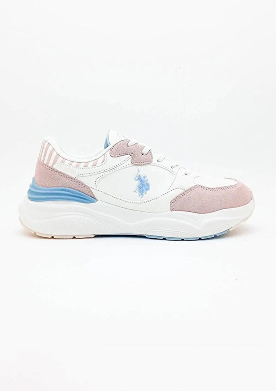 US POLO ASSN - 4W BLOSSOM 4PR Kadın Kırık Beyaz Sneaker Ayakkabı