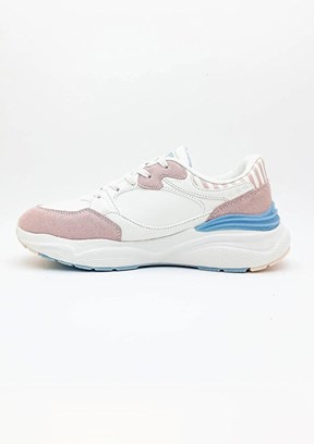 US POLO ASSN - 4W BLOSSOM 4PR Kadın Kırık Beyaz Sneaker Ayakkabı