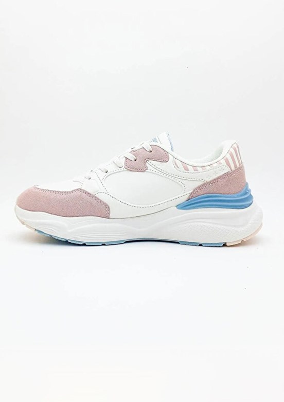 US POLO ASSN - 4W BLOSSOM 4PR Kadın Kırık Beyaz Sneaker Ayakkabı