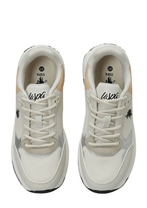 US POLO ASSN - 4S VIAVAI 4PR Kadın Bej Sneaker Ayakkabı
