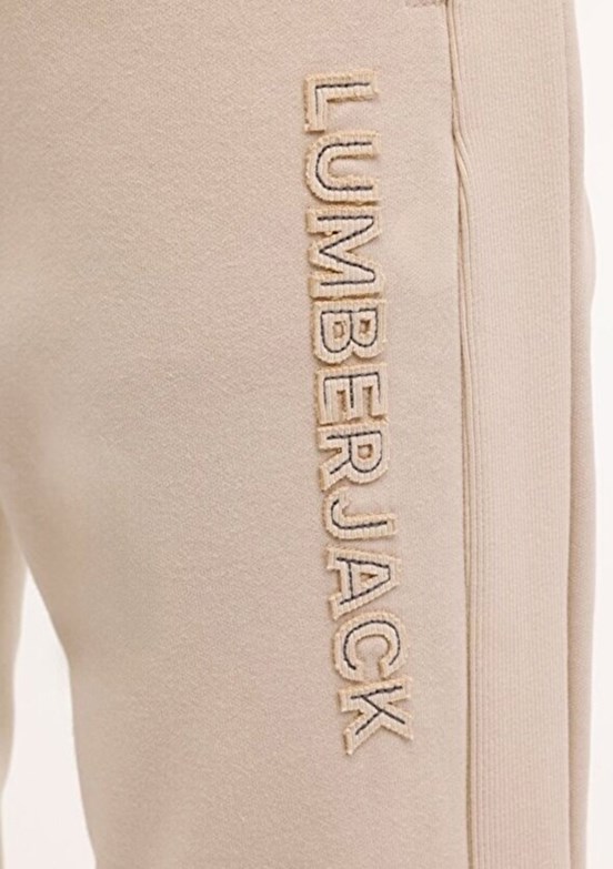 LUMBERJACK - 4W ML ARON 16SD4001 4PR Bej Erkek Baskılı Sweatshirt