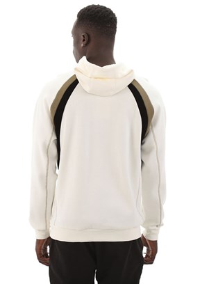 LUMBERJACK Beyaz Erkek Kapüşonlu Sweatshirt