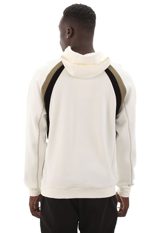 LUMBERJACK Beyaz Erkek Kapüşonlu Sweatshirt