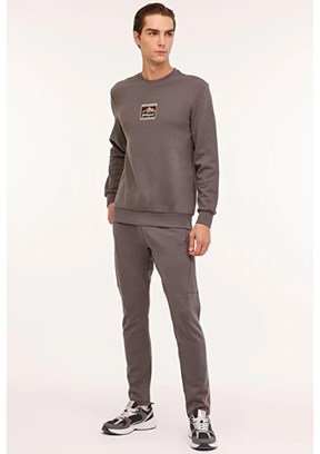 LUMBERJACK - 4W ML GREYS 16URB2029 4PR Erkek Gri Baskılı Sweatshirt