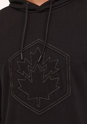 Lumberjack Siyah Erkek Kapüşonlu Sweatshirt