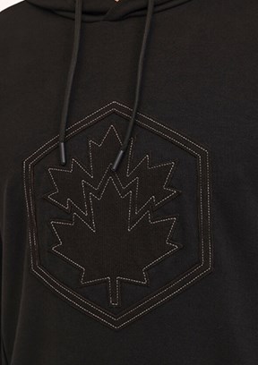 LUMBERJACK - 4W ML GRASS 17URB2013 4PR Erkek Siyah Kapüşonlu Sweatshirt