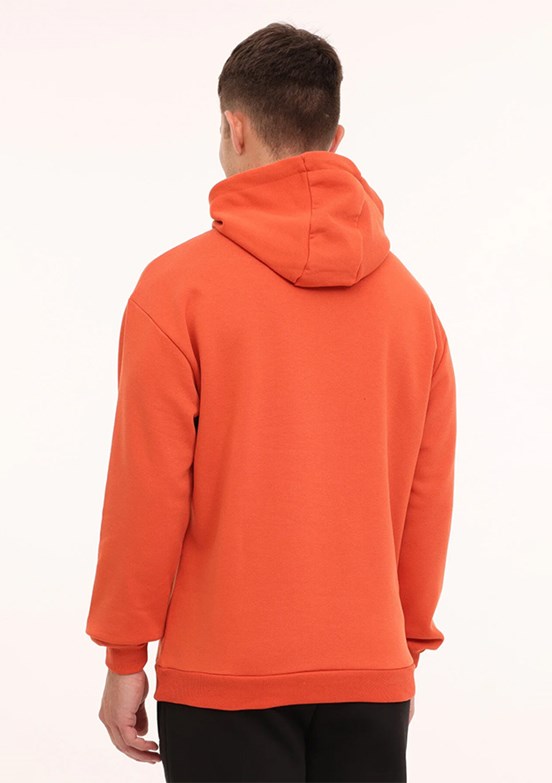 Lumberjack Turuncu Erkek Kapüşonlu Sweatshirt