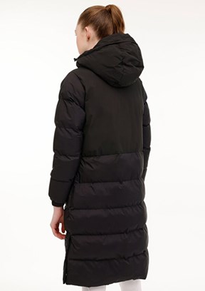 LUMBERJACK Siyah Kadın Uzun Kaban