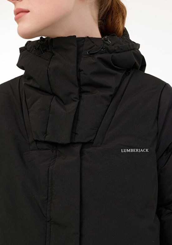 LUMBERJACK 4W Wl Esta 3-115969-99 4Pr - A10178236808010 Kadın Siyah Uzun Kaban