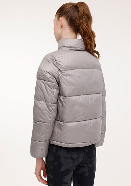 LUMBERJACK Gri Kadın Kısa Kaban