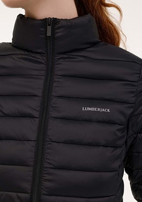 LUMBERJACK - 4W WB PADDED 1SN28 4PR - Kadın Siyah Fermuarlı Mont
