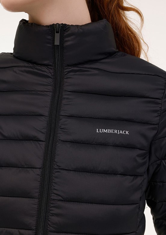 LUMBERJACK Siyah Kadın Fermuarlı Mont