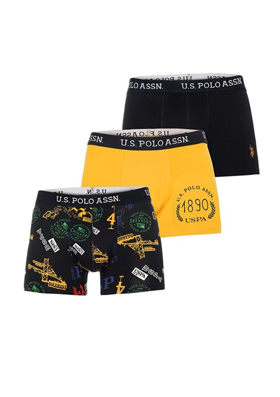 US POLO ASSN Sarı Erkek Boxer