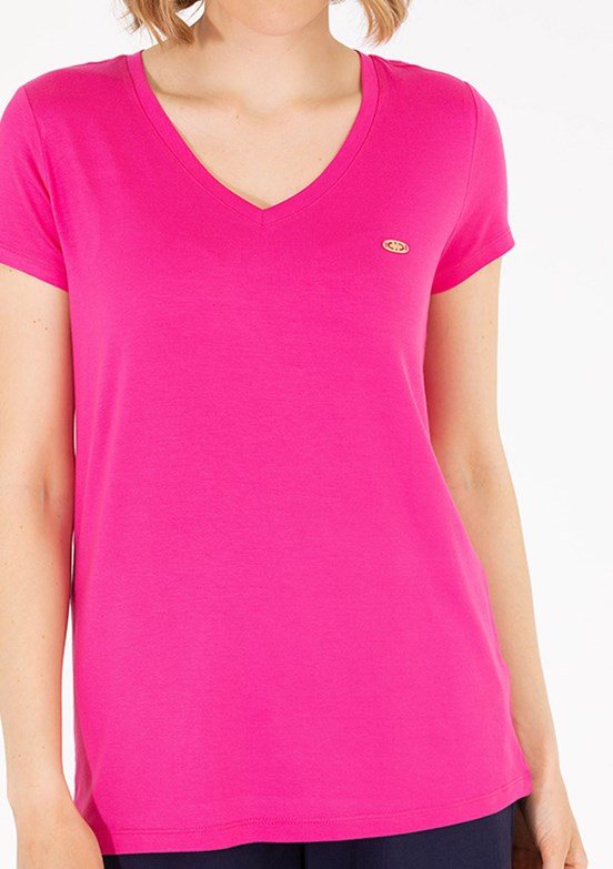U.S. Polo Assn Pembe Kadın Basic T-Shirt