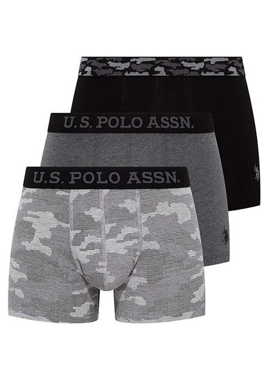 US POLO ASSN Gri Erkek Boxer