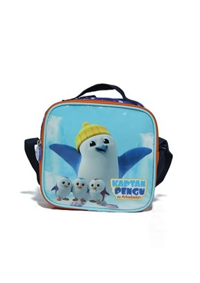 Kaptan Pengu Çok Renkli Erkek Çocuk Beslenme Çantası