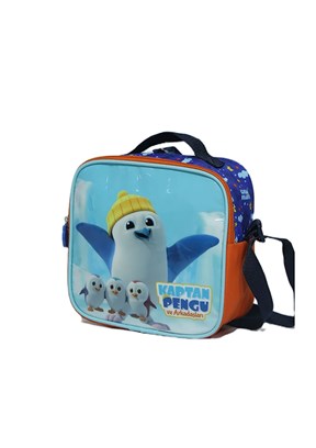 Kaptan Pengu Çok Renkli Erkek Çocuk Beslenme Çantası