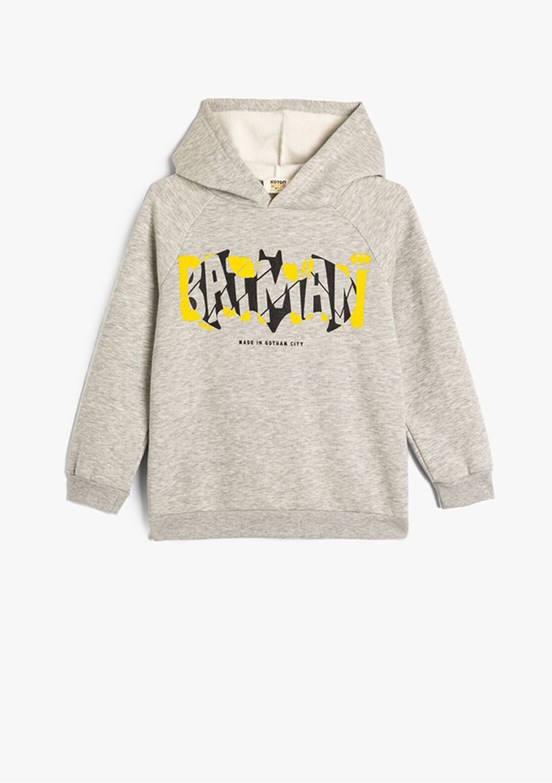KOTON Gri Erkek Çocuk Pamuklu Sweatshirt