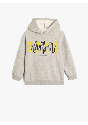 KOTON Gri Erkek Çocuk Pamuklu Sweatshirt