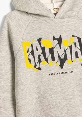 KOTON Gri Erkek Çocuk Pamuklu Sweatshirt