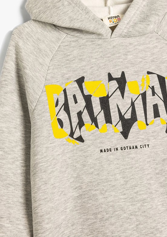 KOTON Gri Erkek Çocuk Pamuklu Sweatshirt