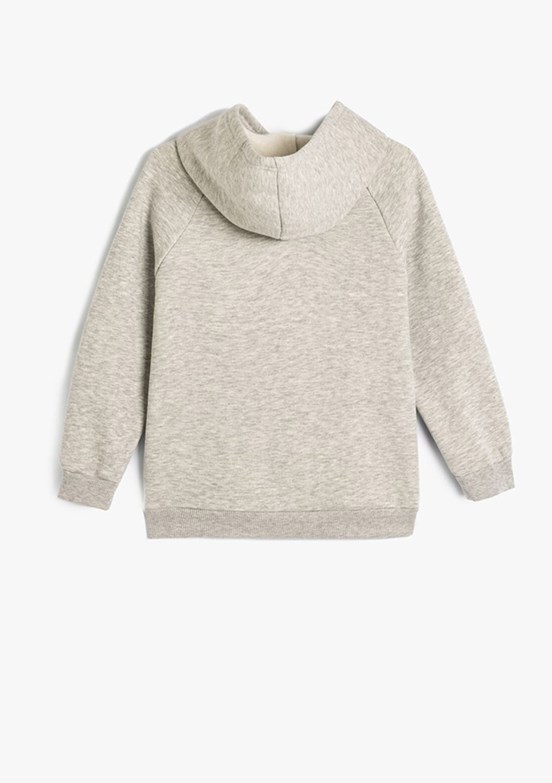 KOTON Gri Erkek Çocuk Pamuklu Sweatshirt