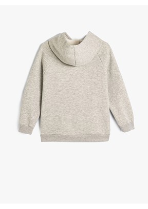 KOTON Gri Erkek Çocuk Pamuklu Sweatshirt
