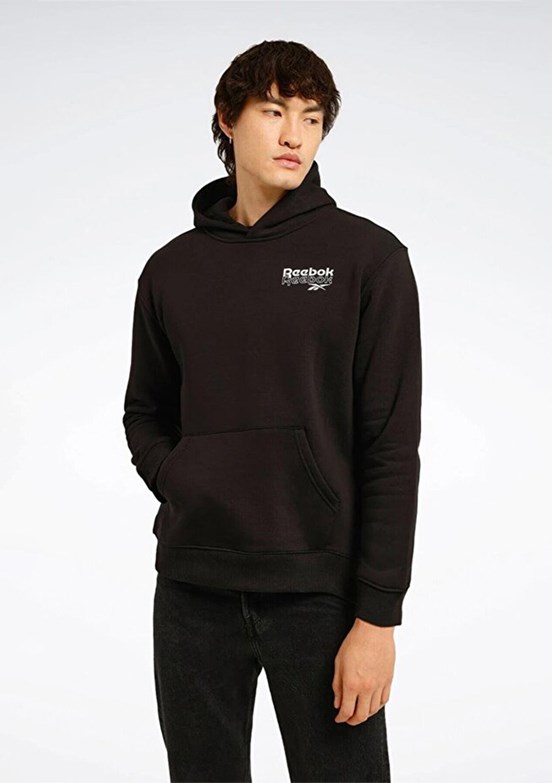 REEBOK Ri Brand Proud Hoodie - 101695214005 Erkek Siyah Kapüşonlu Sweatshirt