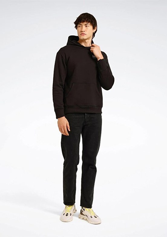 REEBOK Ri Brand Proud Hoodie - 101695214004 Erkek Siyah Kapüşonlu Sweatshirt