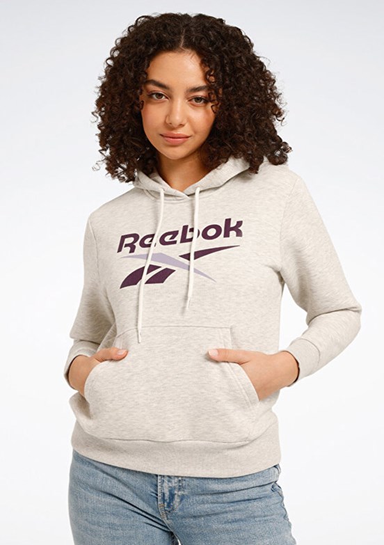 REEBOK Ri Bl Fleece Hoodie - 101944149002 Kadın Beyaz Kapüşonlu Sweatshirt