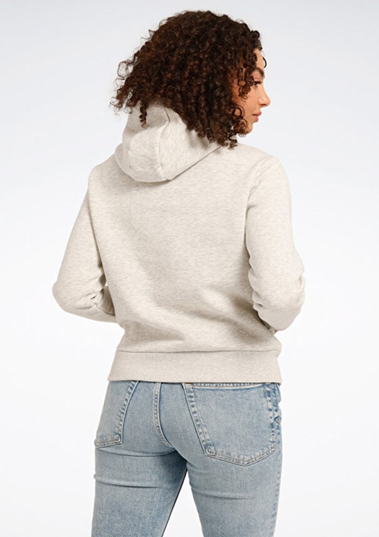 REEBOK Ri Bl Fleece Hoodie - 101944149002 Kadın Beyaz Kapüşonlu Sweatshirt