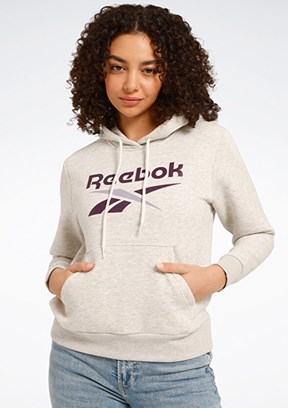 REEBOK Ri Bl Fleece Hoodie - 101944149003 Kadın Beyaz Kapüşonlu Sweatshirt