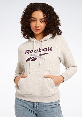 REEBOK Ri Bl Fleece Hoodie - 101944149004 Kadın Beyaz Kapüşonlu Sweatshirt