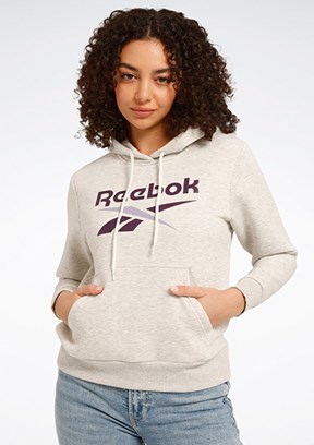 REEBOK Ri Bl Fleece Hoodie - 101944149006 Kadın Beyaz Kapüşonlu Sweatshirt