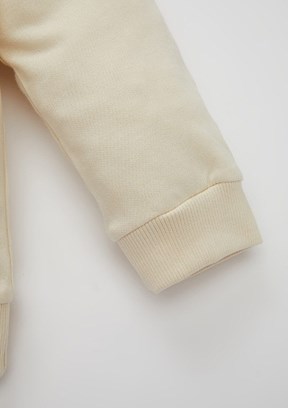 Defacto Bej Kız Bebek Bisiklet Yaka Sweatshirt