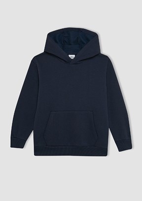 Defacto Navy Erkek Çocuk Kapüşonlu Sweatshirt