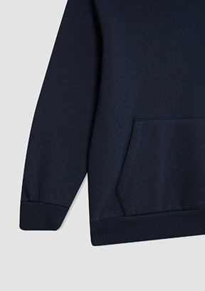 Defacto Navy Erkek Çocuk Kapüşonlu Sweatshirt