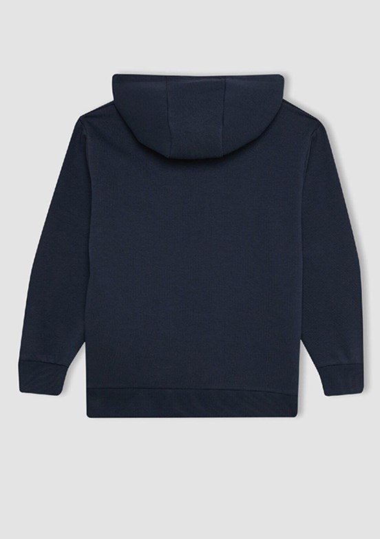 Defacto Navy Erkek Çocuk Kapüşonlu Sweatshirt