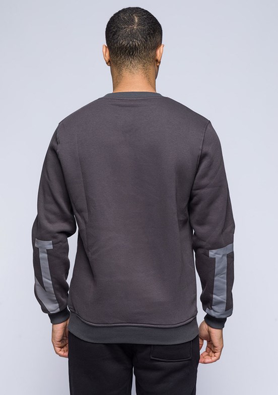 JOHNNY JOE Antrasit Erkek 3 İplik Sweatshirt