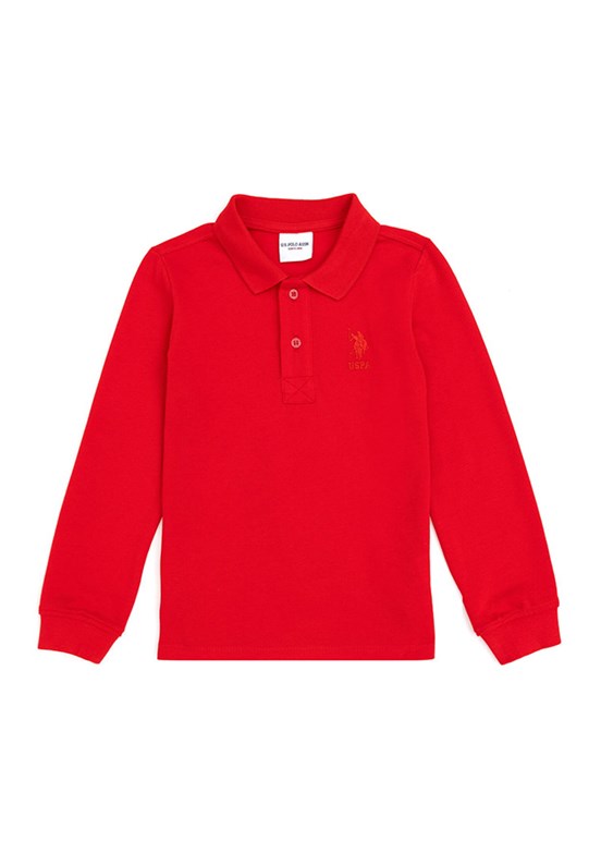 US POLO ASSN Kırmızı Erkek Çocuk Basic Sweatshirt