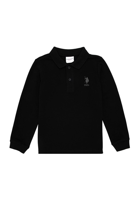 US POLO ASSN Siyah Erkek Çocuk Basic Sweatshirt