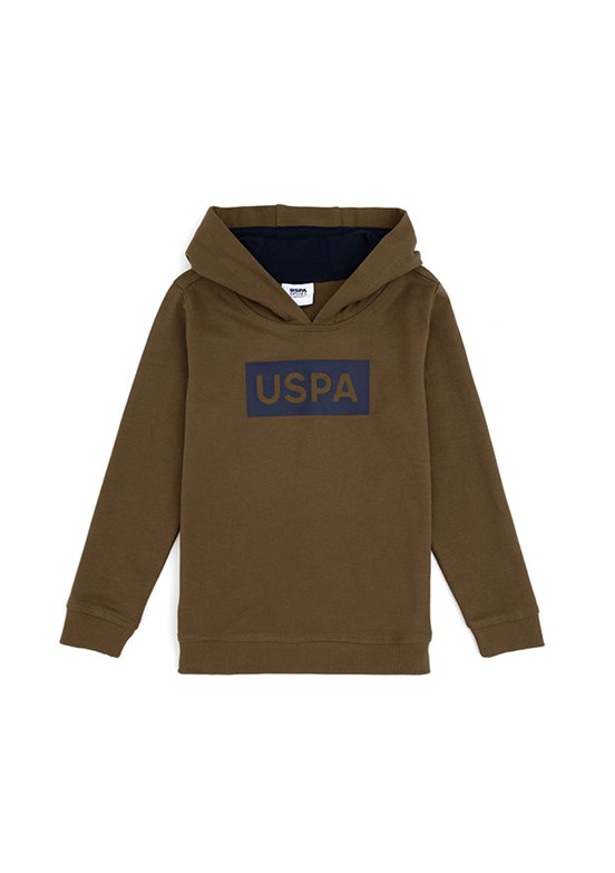 US POLO ASSN Haki Erkek Çocuk Basic Sweatshirt