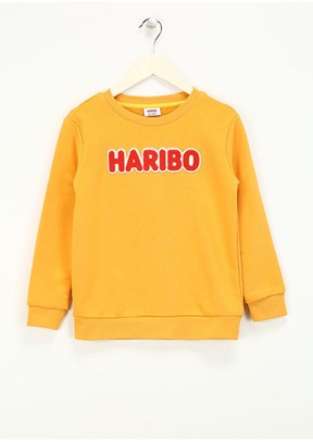 Haribo Hardal Unisex Çocuk Bisiklet Yaka Sweatshirt