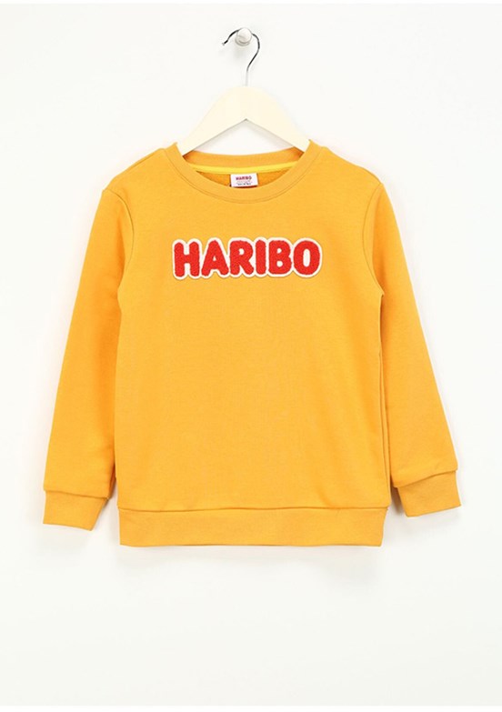 Haribo Hardal Unisex Çocuk Bisiklet Yaka Sweatshirt