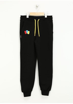 Haribo Sıyah Unisex Çocuk Eşofman Altı