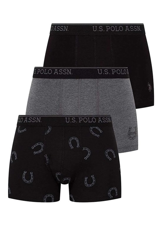 US POLO ASSN Antrasit Erkek Boxer