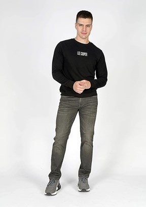 Lee Cooper Siyah Erkek Bisiklet Yaka Sweatshirt