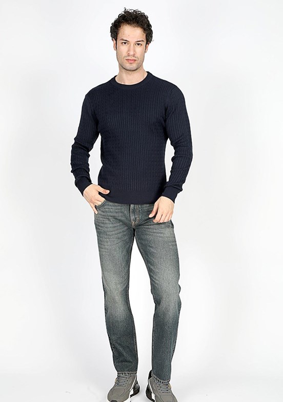 Lee Cooper Lacivert Erkek O Yaka Kazak