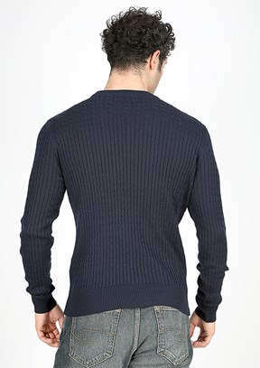 Lee Cooper Lacivert Erkek O Yaka Kazak