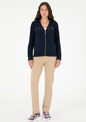 US POLO ASSN Bej Kadın Regular Pantolon
